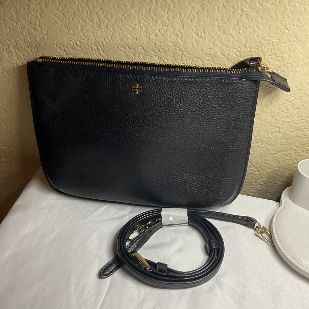 Tory Burch Black Leather Crossbody Bag